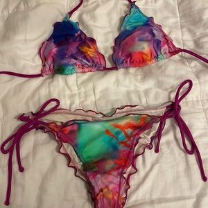 Scrunch butt vintage VENUS size 10 colorful pattern